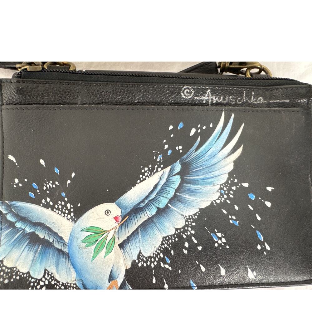 Anuschka Handpainted Leather Crossbody Organizer - Picture 6 of 13